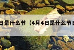 4月4日是什么节（4月4日是什么节日啊英语）