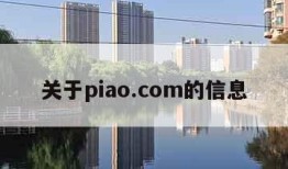 关于piao.com的信息