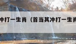 首当其冲打一生肖（首当其冲打一生肖什么动物）