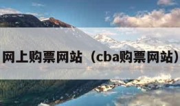 网上购票网站（cba购票网站）