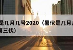 暑伏是几月几号2020（暑伏是几月几号2023第三伏）