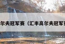 汇丰高尔夫冠军赛（汇丰高尔夫冠军赛直播）