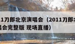 2011刀郎北京演唱会（2011刀郎北京演唱会完整版 现场直播）