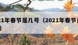 2021年春节是几号（2021年春节是几号?）