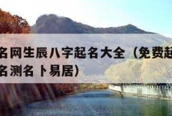 免费取名网生辰八字起名大全（免费起名生辰八字起名测名卜易居）