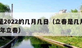 立春是2022的几月几日（立春是几月几日2021年立春）