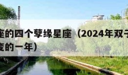 双子座的四个孽缘星座（2024年双子座强烈转变的一年）