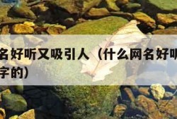 什么网名好听又吸引人（什么网名好听又吸引人带何字的）