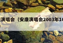 安康演唱会（安康演唱会2003年10月30日）