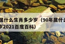 90年属什么生肖多少岁（90年属什么生肖多少岁2021百度百科）