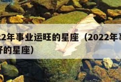 2022年事业运旺的星座（2022年事业运好的星座）