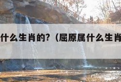 屈原属什么生肖的?（屈原属什么生肖的人物）