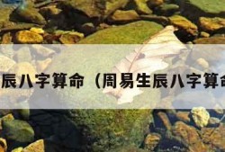 周易生辰八字算命（周易生辰八字算命详解）