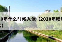 2020年什么时候入伏（2020年啥时候入伏）