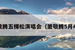 萧敬腾五棵松演唱会（萧敬腾5月4日）