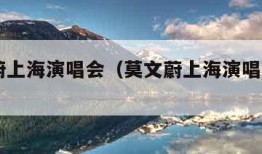 莫文蔚上海演唱会（莫文蔚上海演唱会2005）