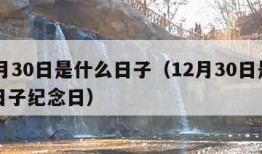 12月30日是什么日子（12月30日是什么日子纪念日）