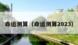 命运测算（命运测算2023）