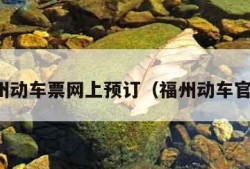 福州动车票网上预订（福州动车官网）