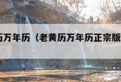 老黄历万年历（老黄历万年历正宗版本2023年）