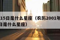 9月15日是什么星座（农历2001年9月15日是什么星座）