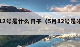 五月12号是什么日子（5月12号是啥日子）