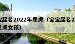 宝宝起名2022年属虎（宝宝起名2022年属虎女孩）