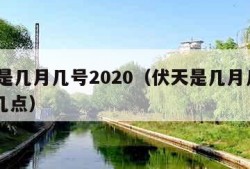 伏天是几月几号2020（伏天是几月几号2023几点）