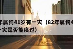 82年属狗41岁有一灾（82年属狗41岁有一灾是否能度过）