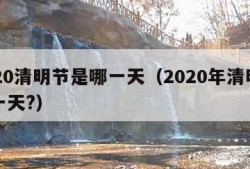 2020清明节是哪一天（2020年清明节哪一天?）