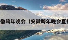 安徽跨年晚会（安徽跨年晚会直播）