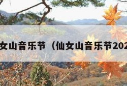 仙女山音乐节（仙女山音乐节2023）