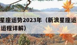 新浪星座运势2023年（新浪星座运势2023年运程详解）