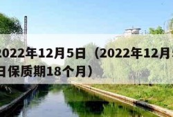 2022年12月5日（2022年12月5日保质期18个月）