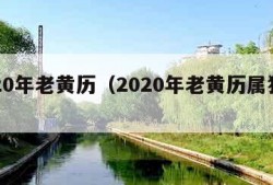 2020年老黄历（2020年老黄历属狗查询）