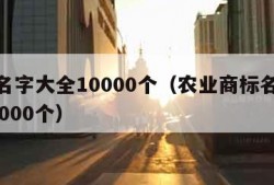 商标名字大全10000个（农业商标名字大全10000个）