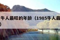 85属牛人最旺的年龄（1985牛人最难熬年龄）