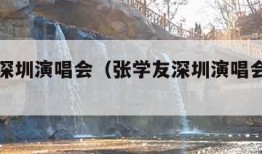 张学友深圳演唱会（张学友深圳演唱会门票官网）