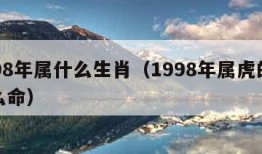 1998年属什么生肖（1998年属虎的是什么命）