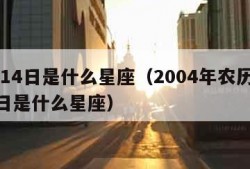 7月14日是什么星座（2004年农历7月14日是什么星座）