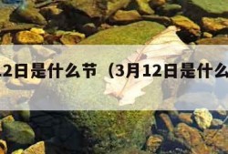 3月12日是什么节（3月12日是什么日子）