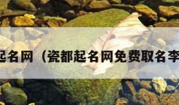 瓷都起名网（瓷都起名网免费取名李辉煌）